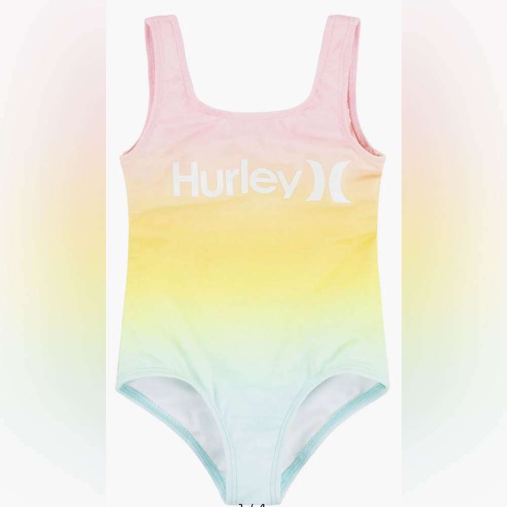 Hurley Kids' Ombré One-Piece Swimsuit. Size 2T